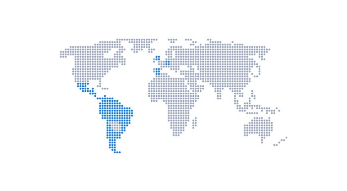 Mapa de regiones donde operamos